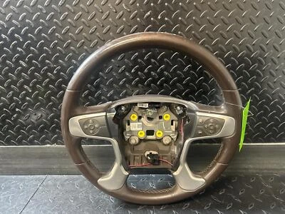 GMC Sierra 1500 Cocoa-H2T 2014-2018 volante de cuero (audio de crucero) Foto 1 de 3