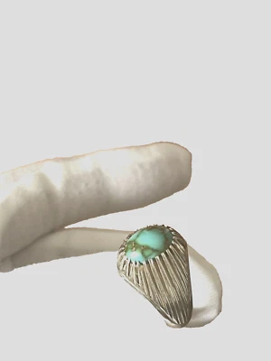 ANILLO DE PLATA HOMBRE/MUJER CON TURQUESA NEYSHABOURI (FIROOZEH) الفيروز الفارسي Foto 1 de 4