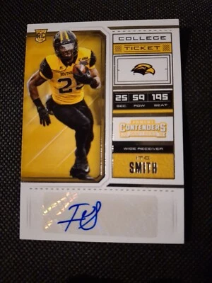 2018 ITO SMITH PANINI CONTENDERS AUTOGRAPHED AUTO ROOKIE CARD RC #291 FALCONS  - Image 1 of 2