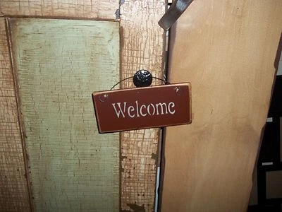 Wood Signs Handmade Rustic Prim Signs Hang Them on Wreath's & Grapevine Decor - Image 1 of 4