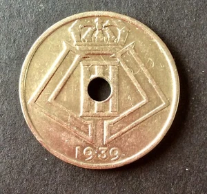 Belgique - Léopold III - Très Jolie et Rare 25 Centimes 1939 FR -Frappe Médaille - Picture 1 of 2