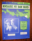 Partition de musique vintage -1924 - Rock A Bye My Baby Blues - Kelly Sisters - Billy Hill - Chanson