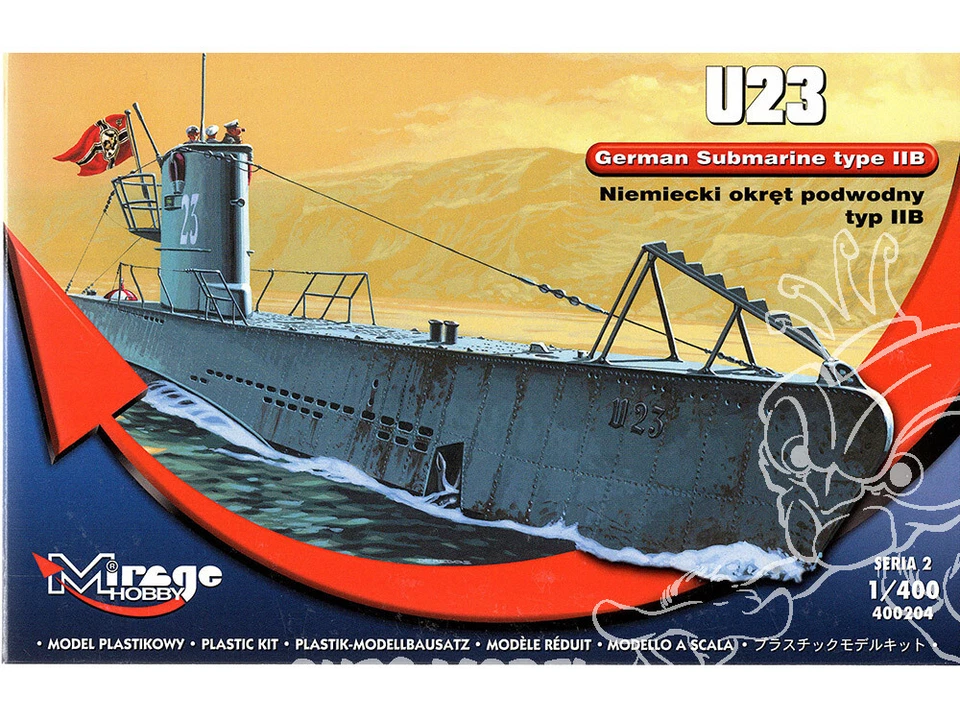 Mirage	400203	1/400 U2 typ II A Sous-marin Allemand Discontinued - Photo 1/1