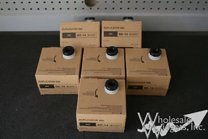 6 tintas duplicadoras negras compatibles con Duplo DP-C100, DP-C110 DC-14 DC14 600 ml - Imagen 1 de 3