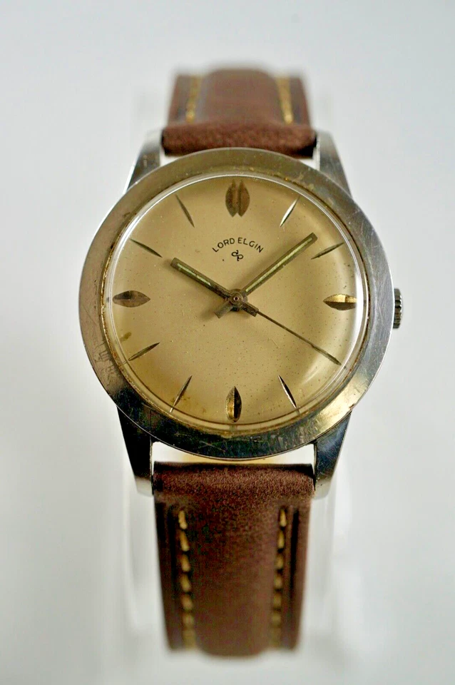 1950s Lord Elgin 664 Automatic 23 Jewels  Swiss Made Men's Watch - Image 1 of 4