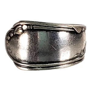 Silver Plated Oneida Wrap Style Spoon Handle Ring Size 4.5 - Vintage - Picture 1 of 7