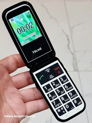 Telme F210 - weiß (entsperrt) Klapphandy einwandfreier Zustand mit Ladegerät - Bild 1 von 4