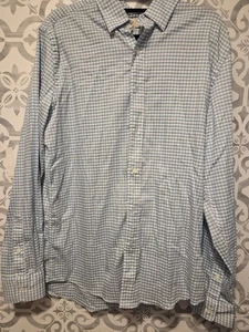 Faherty Hemd Herren Größe M Ventura blau kariert Gingham Langarm Knopfleiste - Bild 1 von 7