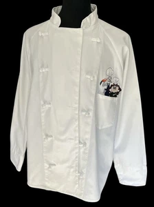 Vtg 1994 Looney Tunes White Chef Coat Unisex S/M Bugs Bunny Taz RARE Halloween - Picture 1 of 11