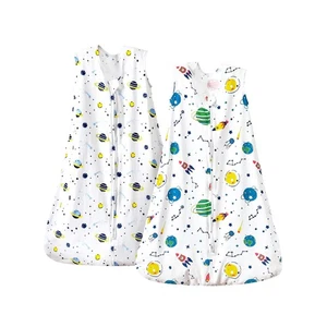 PHF 100% Organic Cotton Baby Sleep Sack, 2-Way Zipper Baby Wearable... Fast Ship - Picture 1 of 7