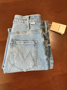 Jeans Pixie Hustler mamma alla caviglia lavaggio leggero denim nuovo - Foto 1 di 21