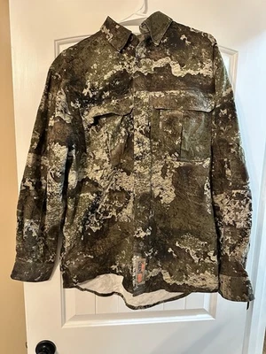 Redhead Silent Hide Button Down True Timber Strata Medium Made In - Image 1 of 4