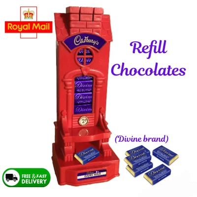 DIVINE CHOCOLATES FOR A VINTAGE CADBURY MONEY BOX DISPENSER MACHINE - Image 1 of 4