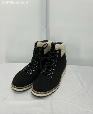 White Mountain Black Cozy Faux Shearling Boot Women 8 - Image 1 of 4