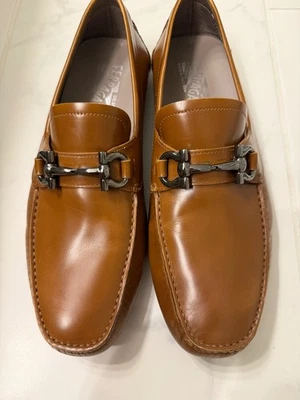 Мужские мокасины Salvatore Ferragamo Parigi, размер 9 — коричневые - Изображение 1 из 4