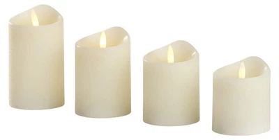 LED 4 Echtwachs Kerzen Echtwachskerzen mit Timer Echtwachskerze Kerze Licht - Bild 1 von 2