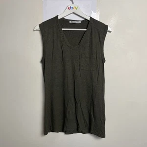 Alexander Wang Tank Top Size XS Sleeveless Green 100% Rayon Solid - Bild 1 von 8