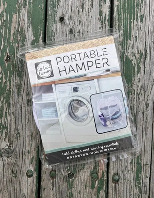 Foldable Mesh Portable Popup Hamper Lightweight Laundry Clothes 13”x 14” x 23” - Image 1 of 4