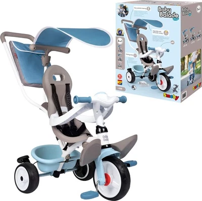 Smoby Outdoor Spielzeug Fahrzeug Dreirad Baby Balade blau 7600741400 - Bild 1 von 4