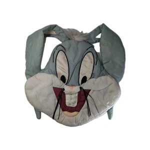 Bugs Bunny 90er Kinder Pyjama Rucksack 11x12 - Looney Tunes Aufbewahrung Halter Seesack - Bild 1 von 10