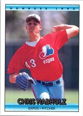 1992 Donruss #170 Chris Nabholz - Image 1 of 2