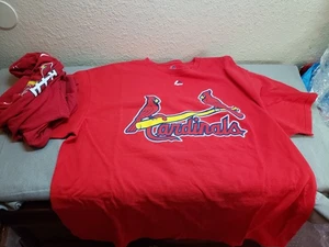 (LOT 2 shirt) Majestic St. Louis Cardinals, Molina #4 Jersey & The Nike Tee, XL - Picture 1 of 11