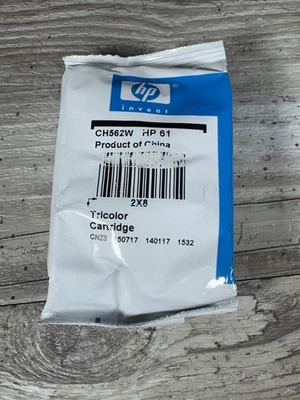 NEW HP 61 Tri-color Ink Cartridge CH562W New Sealed Genuine OEM - Image 1 of 2
