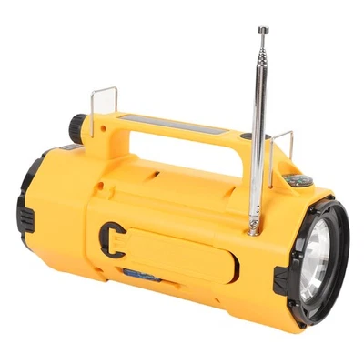 Hand Crank Radio 5W Flashlight AM FM SW Weather Band 2.5W Reading Lamp 4Ω 66mm - Image 1 of 4