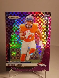 Audric Estime 2024 Panini Prizm Purple Power Rookie /49 Broncos #306 FSP - Picture 1 of 2