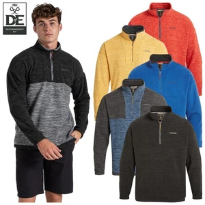 Craghoppers Mens Esk Half Zip Fleece Jumper Duke of Ed Mid Layer Breathable - Picture 1 of 19