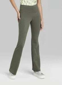 Mujer Wild Fable Talla XS Verde Oliva Cintura Alta Acampanada Leggings Entrepierna 33.5" - Imagen 1 de 7