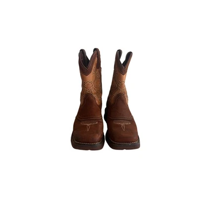 Botas de Vaquero Durango Niños Western Marrón Tostado Puntera Cuadrada Talla 2M Foto 1 de 4