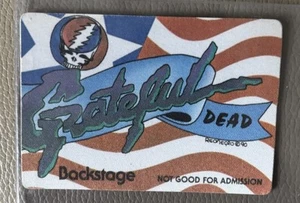 Grateful Dead Backstage Pass Steal Your Face USA American Flag - Picture 1 of 2