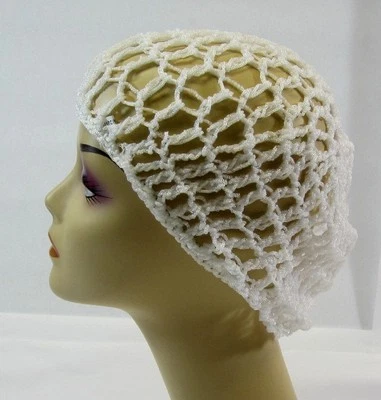 LOT OF 2 HATS--  SOFT HAIR NET HAT & SNOOD ELASTIC  HAIR STYLING CAP--HT2935 - Image 1 of 2