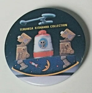 ROBOTS Pinback Button Teruhisa Kitahara Collection 1986 ~ Ray Rohr Cosmic Artifa - Picture 1 of 4