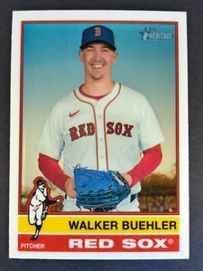 2025 Topps Heritage Chrome - High Number SP - Walker Buehler #416 - Red Sox - Picture 1 of 2