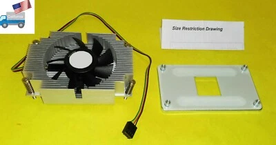 NEW Low Profile AMD Socket AM3 CPU Cooler 4-pin PWM for 1U/Mini ITX/ Desktop PC - Image 1 of 4