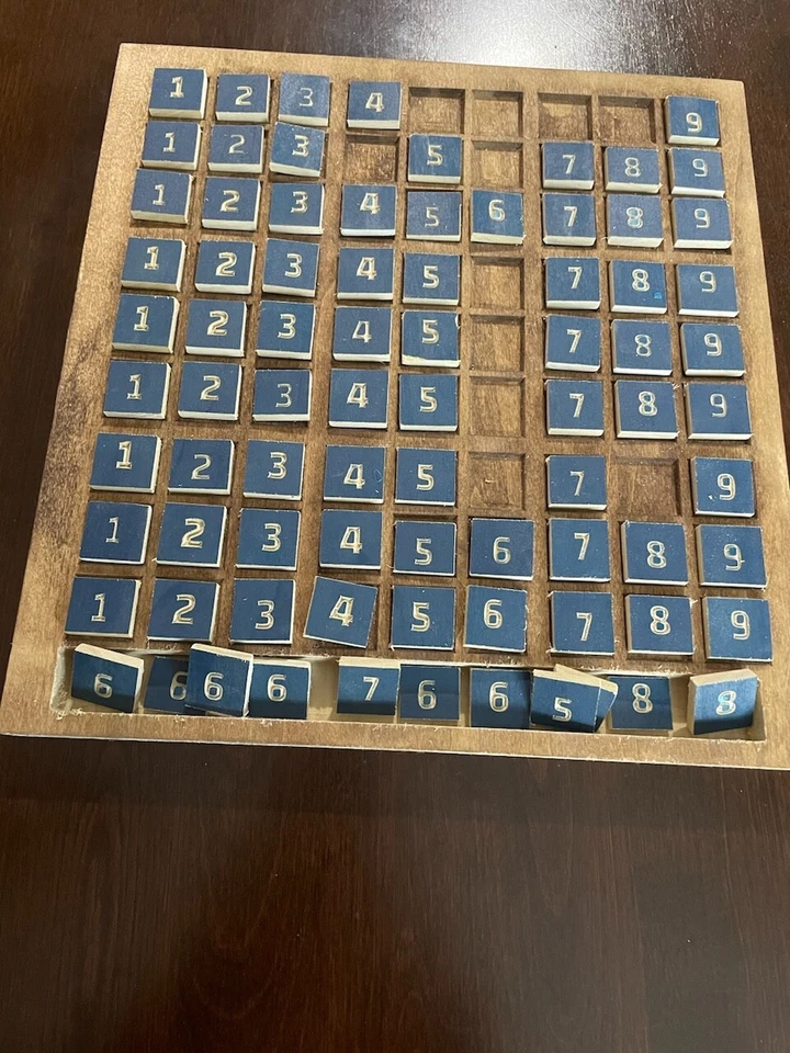 Customized Solid Wood Game Set - Soduku - Maple Wood - Engraved - Image 1 of 1