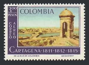 Colombia C461,MNH.Michel 1054. Cartagena's independence in 1811.1964. - Picture 1 of 1