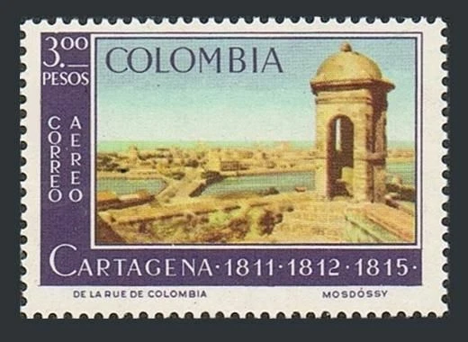 Colombia C461,MNH.Michel 1054. Cartagena's independence in 1811.1964. - Image 1 of 1