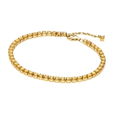 PANDORA Schmuck Tennisarmband für Damen Goldfarben Gelb 561469C03 - Bild 1 von 3