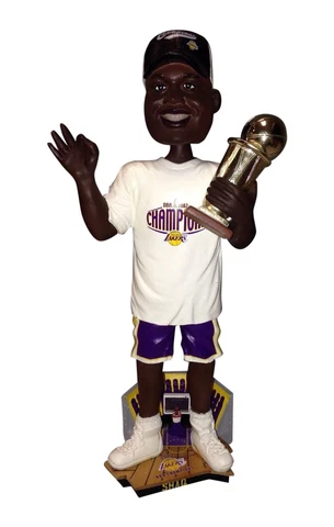 Shaquille O'Neal Los Angeles Lakers 3-Peat Bobblehead NBA Shaq Cover