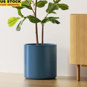 Ceramic Plant Pot W/ Drainage Hole Indoor Outdoor Planter Succulents Herbs New - Picture 1 of 6
