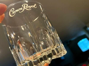 Juego de 4 Vasos Crown Royal Starburst Base Whiskey Bar Rock Glass (#4) Italia - Imagen 1 de 9