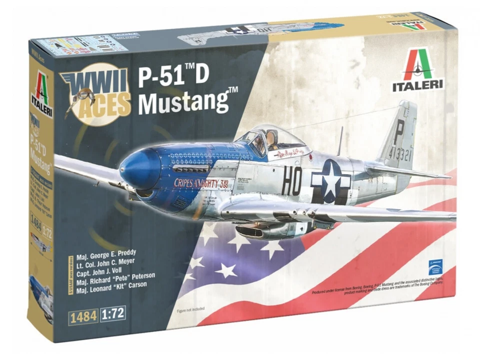 P-51D MUSTANG ACES KIT 1 72 Italeri Kit Aerei Nouveau modèle