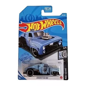 2021 Hot Wheels #120 Rod Squad 3/5 ERIKENSTEIN ROD Light Blue w/Black St8 Spokes - Picture 1 of 12