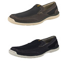 Mens Grey/Navy Lightweight Clarks Clouds Stepper Canvas Shoes: Marus Step