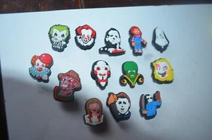Lot of 13 Crocs Halloween Movie Serial Killers Shoe Charms - Picture 1 of 7