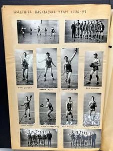 1930 Nebraska calcio SPORTS squadra CLIPPINGS STUDENTE ALBUM foto effimere - Foto 1 di 17