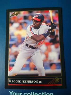 1992 Leaf GOLD Baseball Reggie Jefferson #86 Cleveland Indians - Image 1 of 2